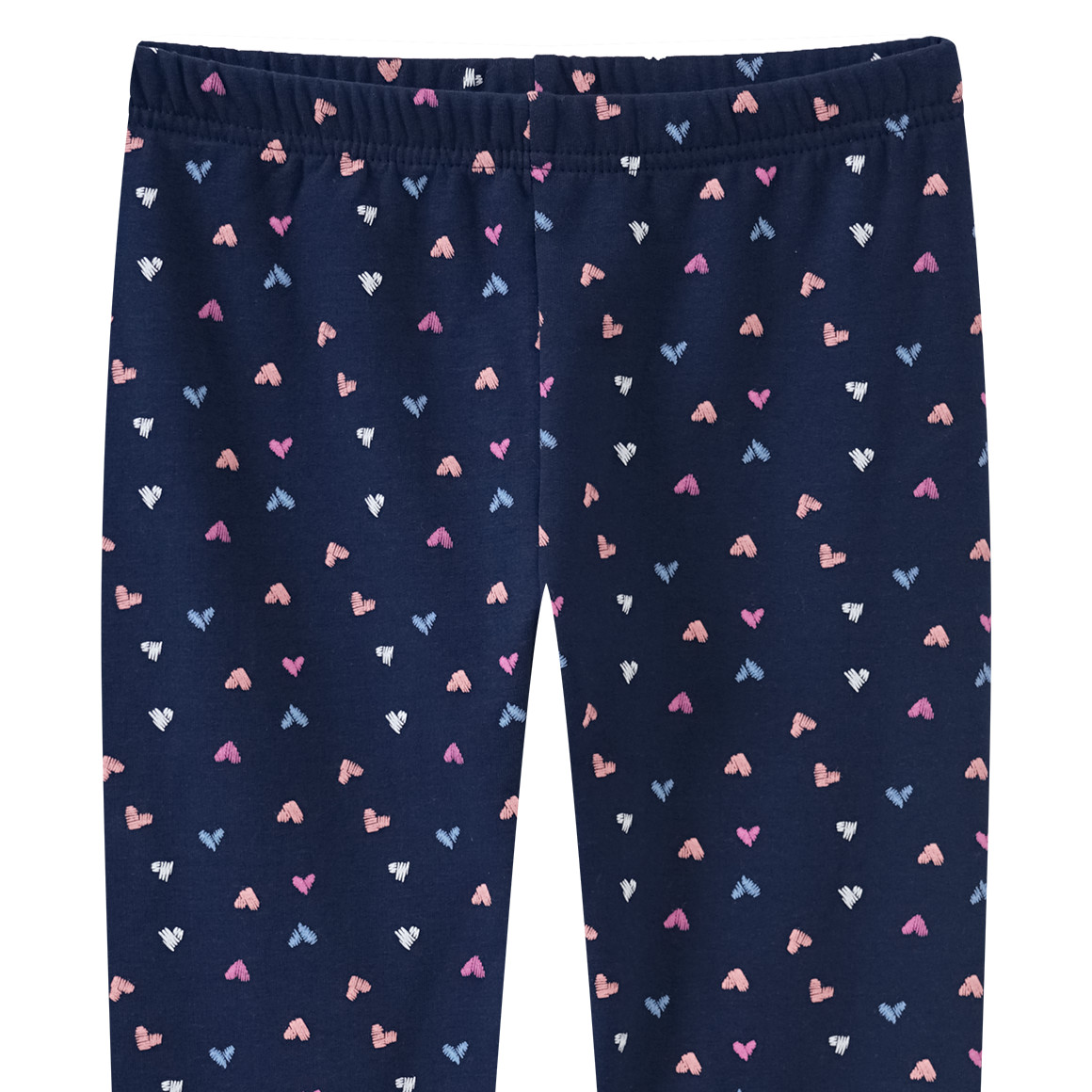 Mädchen Leggings mit Herz-Allover