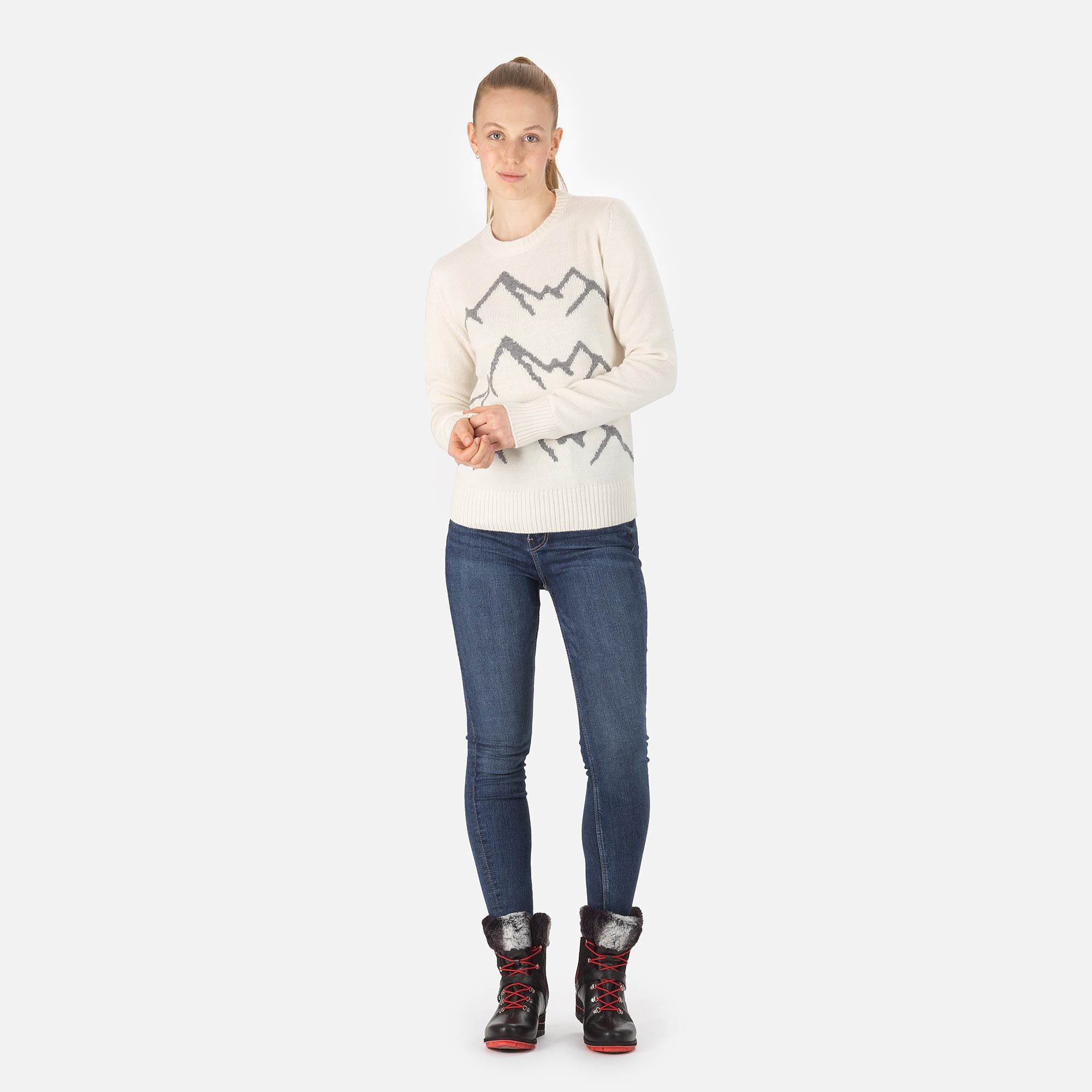 Pull en maille à col rond Femme