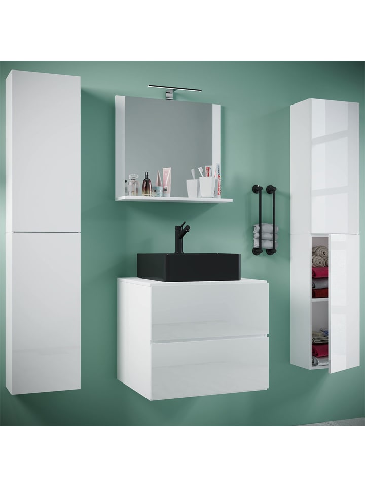 ebuy24 Badmöbelset LendasXLBL weiß weiß 127 x 52 cm günstig kaufen onesize