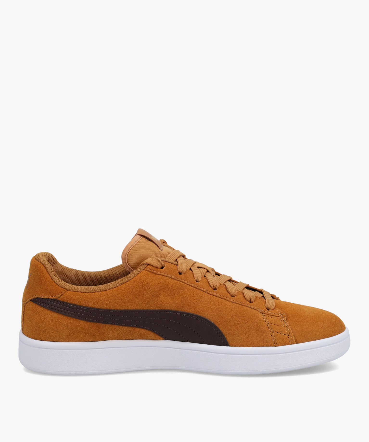 Baskets homme dessus cuir bicolore – Puma Smash camel | GEMO