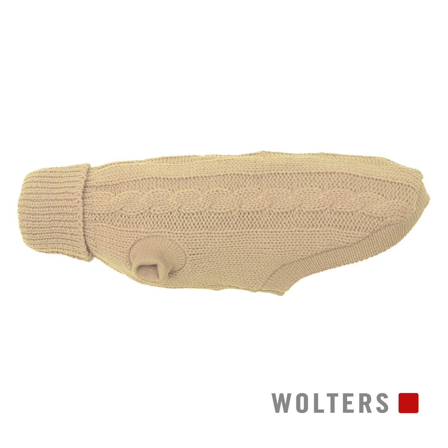 Wolters Hundepullover Wolters Zopf-Strickpullover beige 35 cm