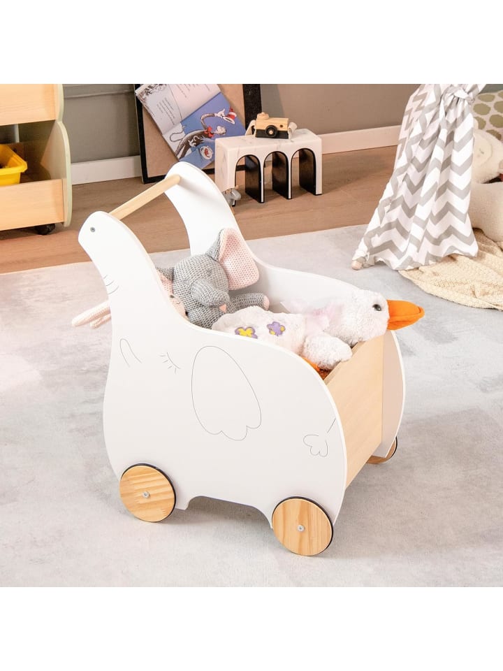 COSTWAY 2 in 1 Lauflernwagen in Weiß günstig kaufen 56 cm