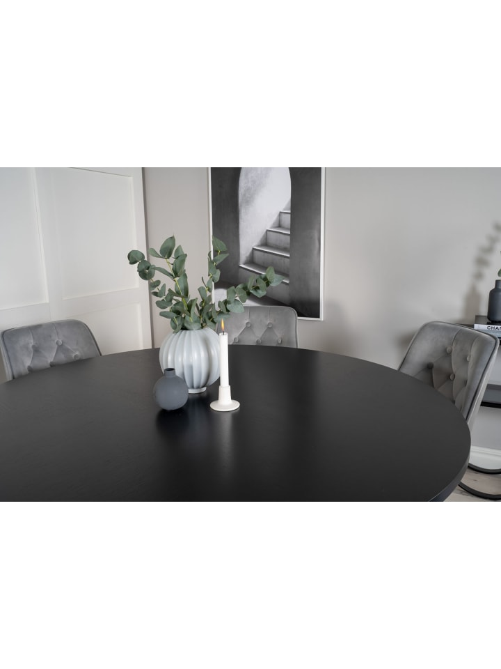 ebuy24 Essgruppe Copenhagen 6 Hellgrau 140 x 140 cm günstig kaufen onesize