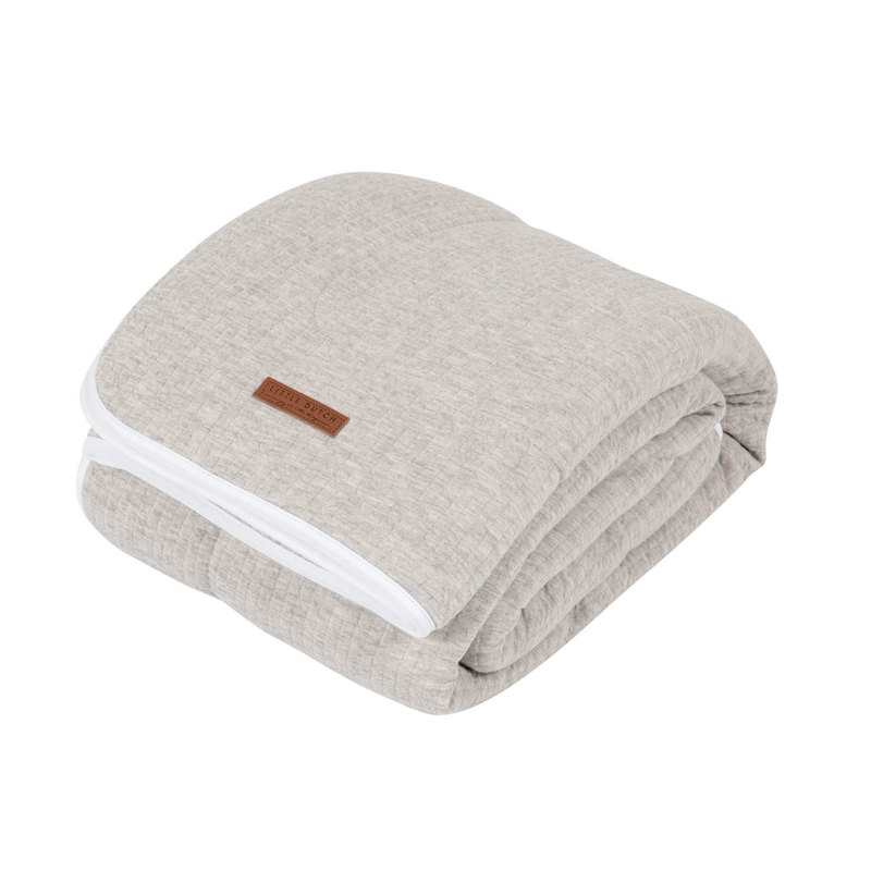 Couverture de lit bébé Pure grey Little Dutch
