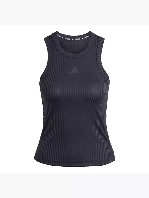 adidas All Gym Seasonal Rib Tight Fit Tonal 3-Streifen Tanktop