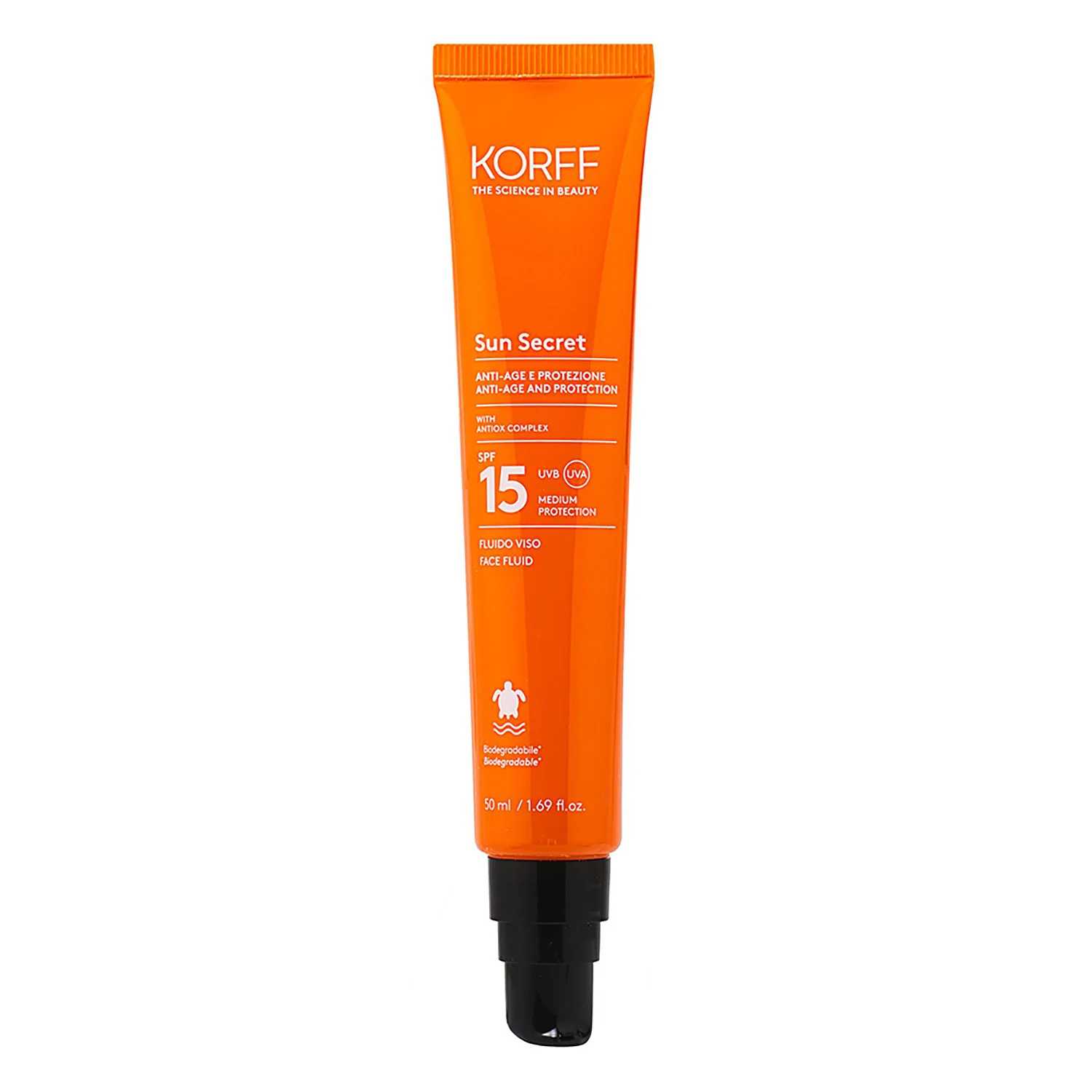 Sun Care Suc Secret Face Fluid SPF15 - Krema za sunčanje za lice sa srednjom zaštitom.