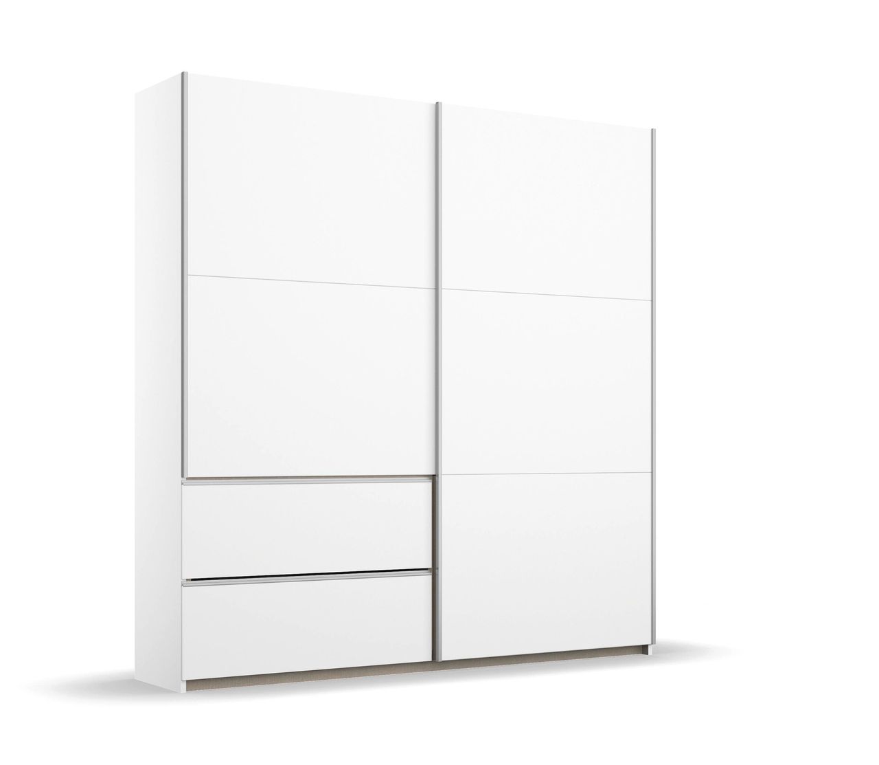 Rauch Möbel rauch Kleiderschrank Schwebetürenschrank Sevilla mit 2 Schubkästen 175 cm Breit