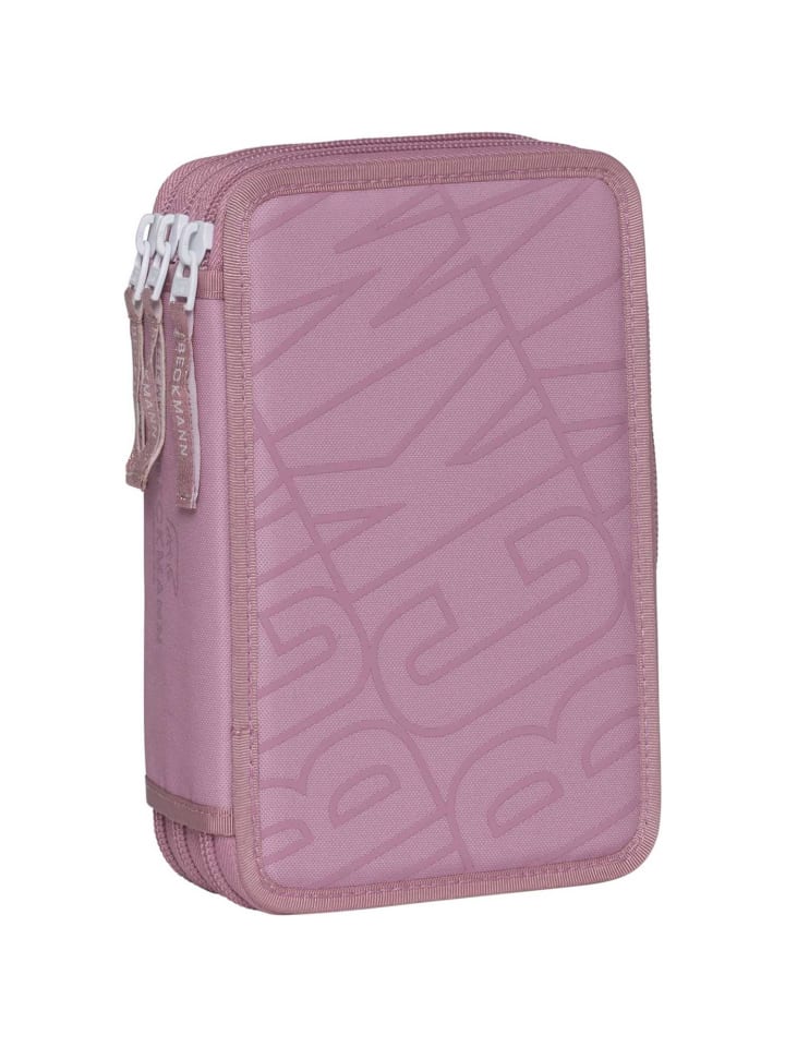BECKMANN 3-Fächrige Federmappe Pink in pink günstig kaufen onesize