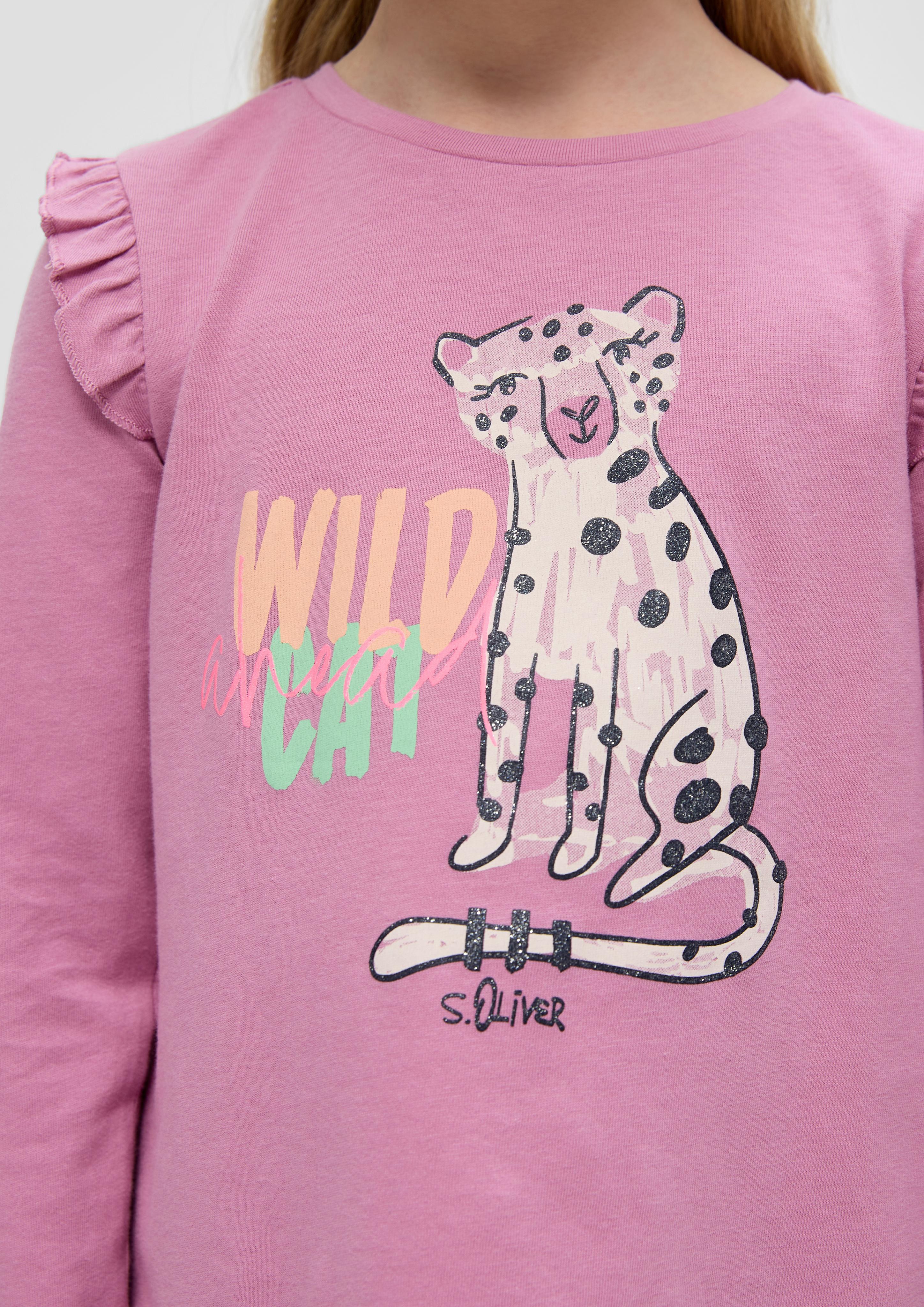 Longsleeve mit Frontprint  2140026-4410