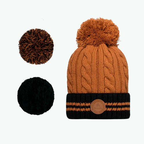 Creamy Gin Beanie Brown brown