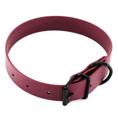 Heim Halsband BioThane, bordeaux