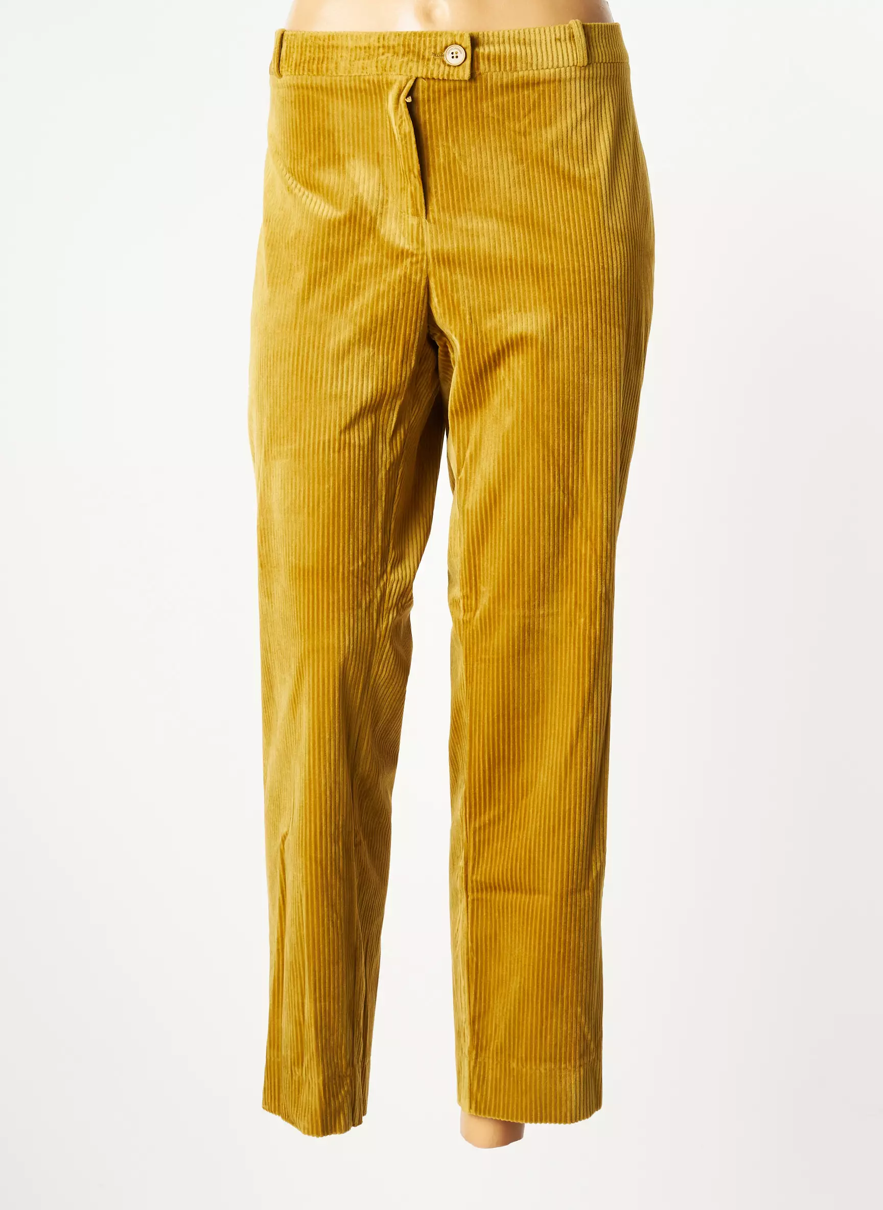Hippocampe Pantalon7 8 Femme couleur jaune