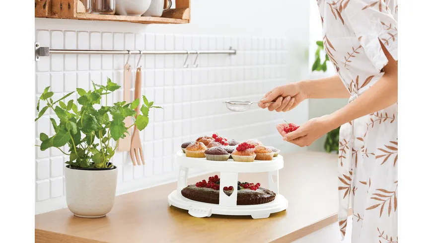rotho Tortenglocke mit Trays hoch