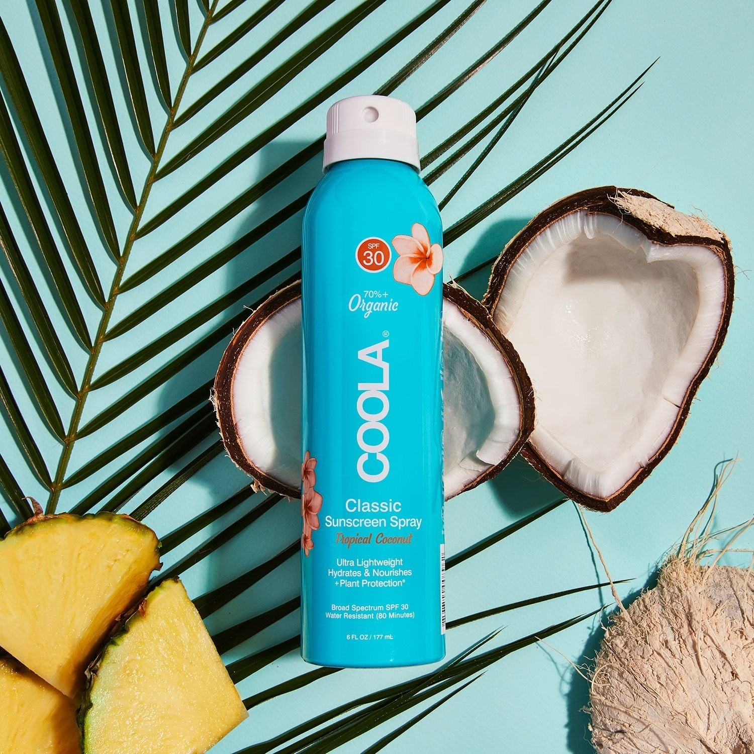 Spray przeciwsłoneczny do ciała Coola Tropical Coconut SPF 30