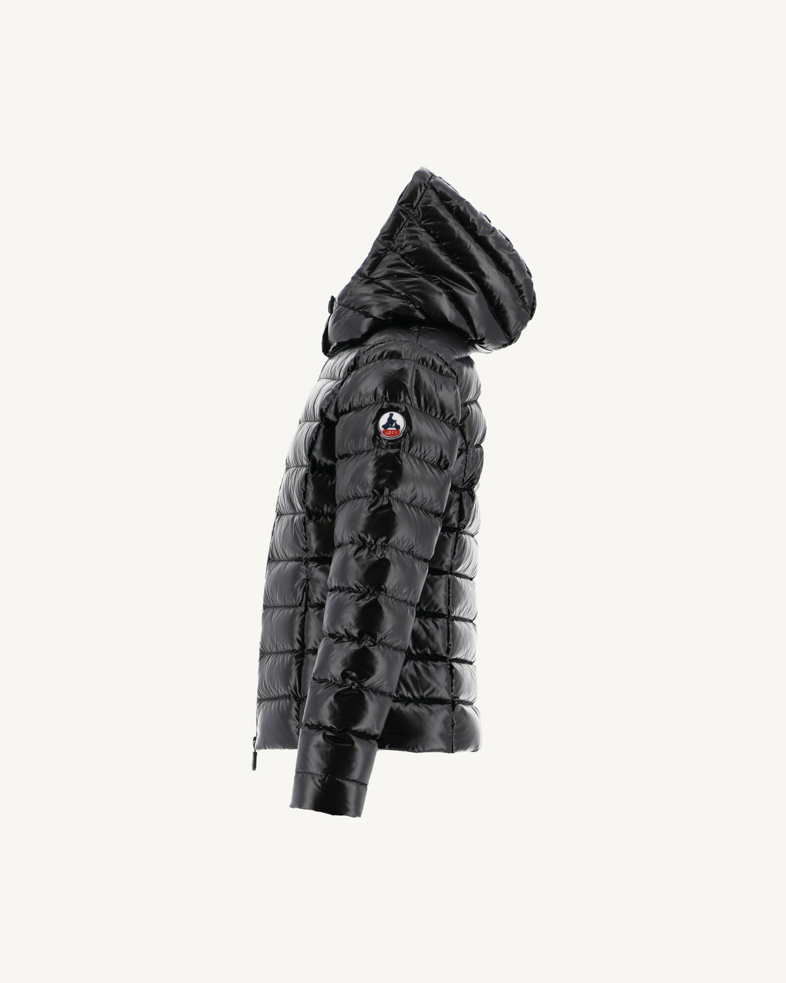 Doudoune laquée à capuche enfant Grand Froid Noir Opale