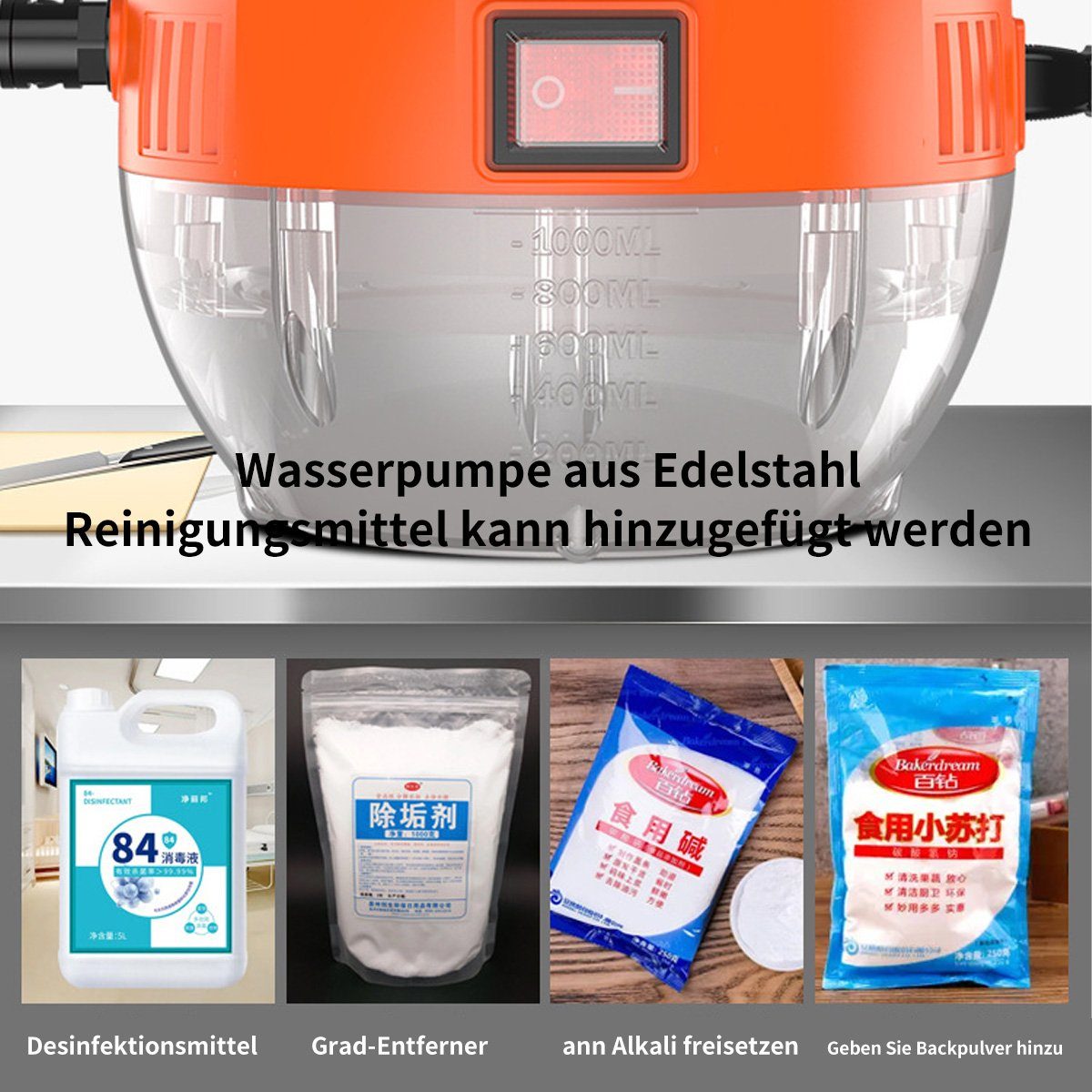 Hikeren Dampfreiniger Multifunktionaler Dampfreiniger,Für Reinigen Sie Möbel und Geräte