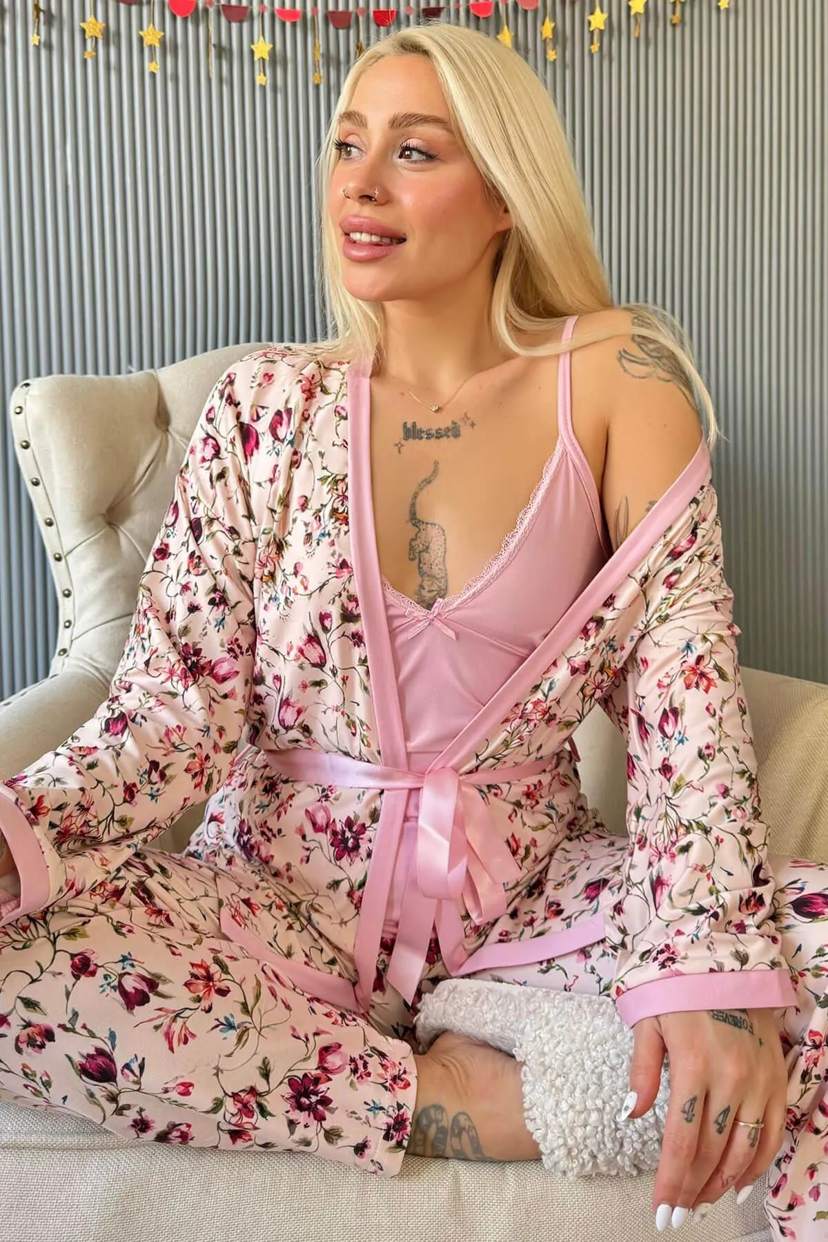 Pijamaevi  Pyjama set - Dunkelblau - Print