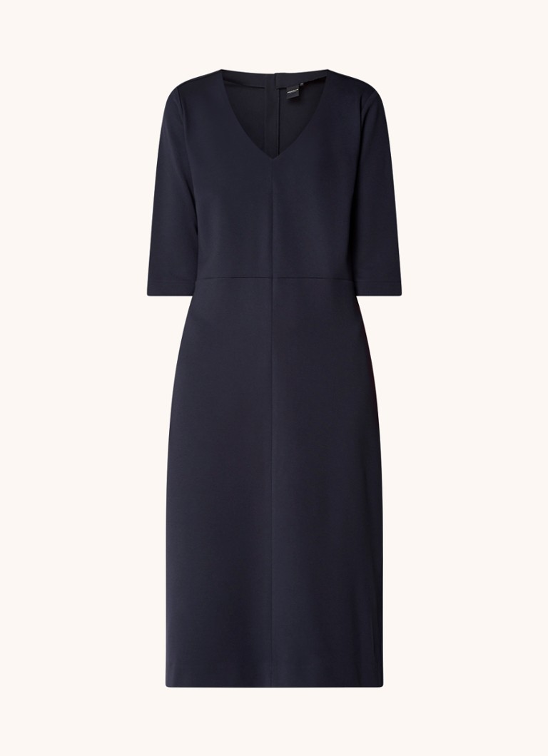 Rochie midi Josephine & Co Pippa tricotată cu decolteu în V