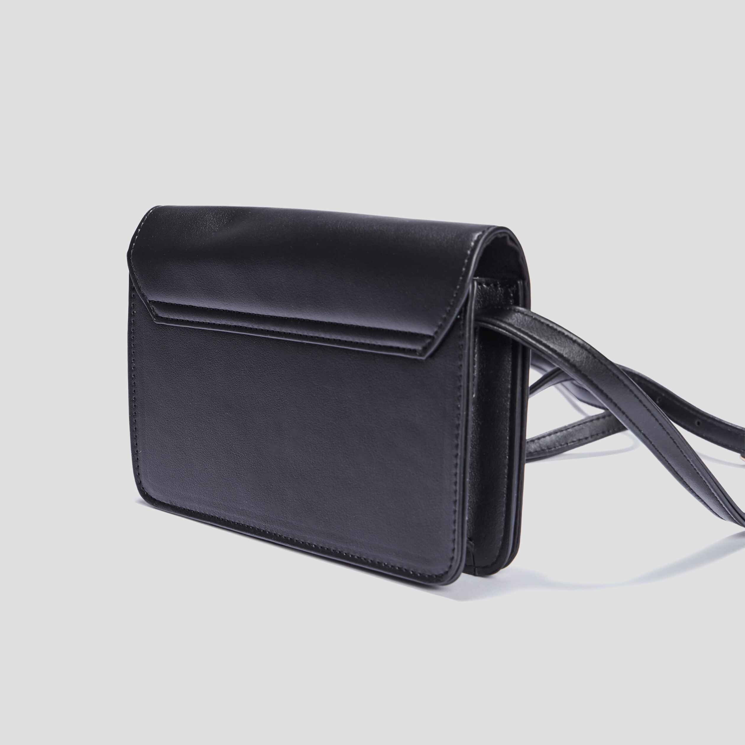 Sac bandoulière rectangulaire noir femme | La Halle