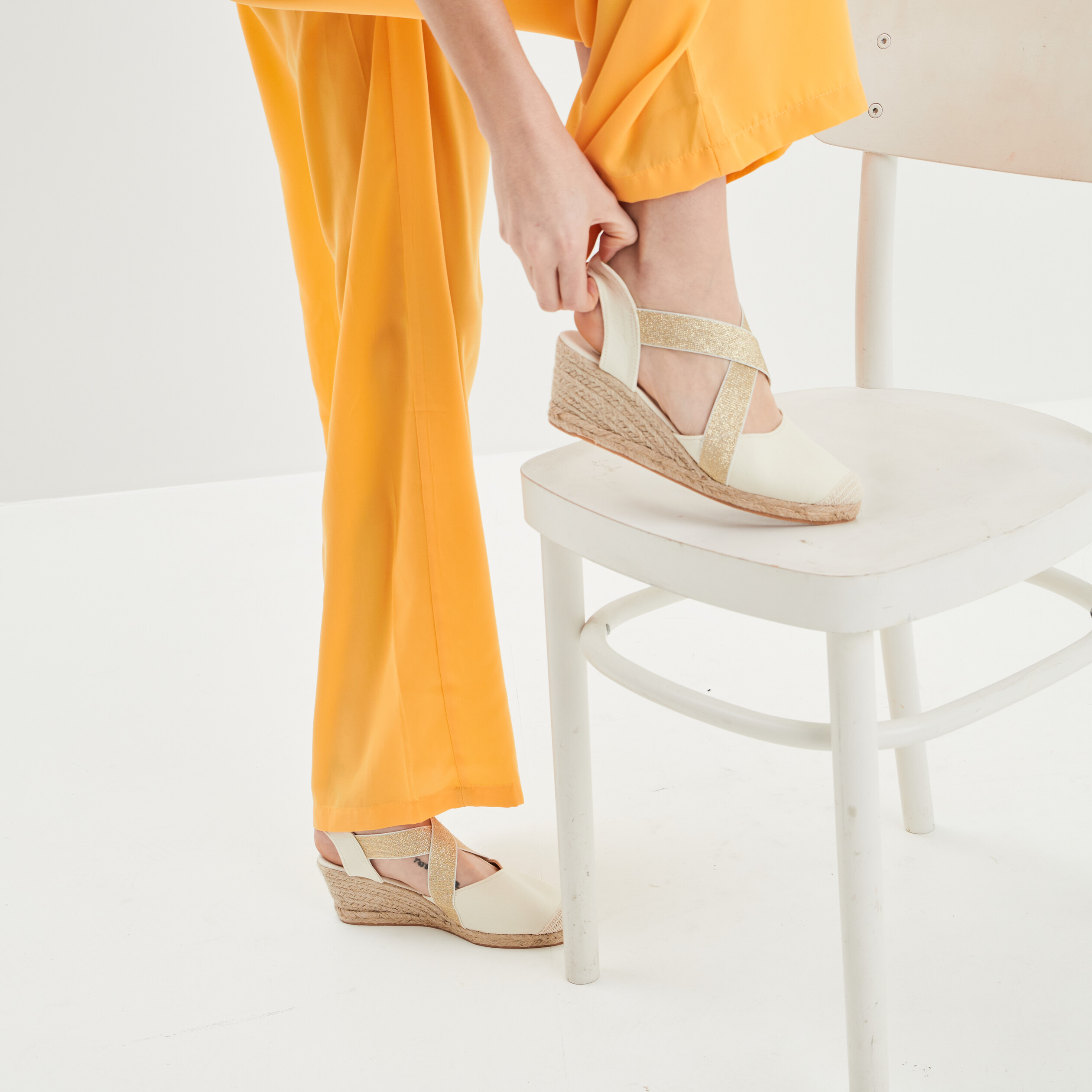 Sandales espadrilles compensées sable femme | La Halle