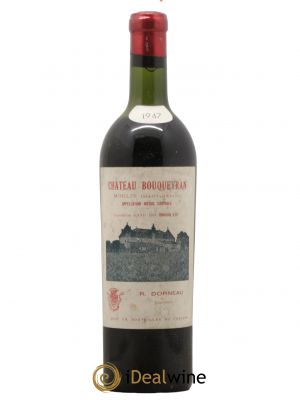 Moulis en Médoc Château Bouqueyran 1947 - Lot de 1 Bouteille