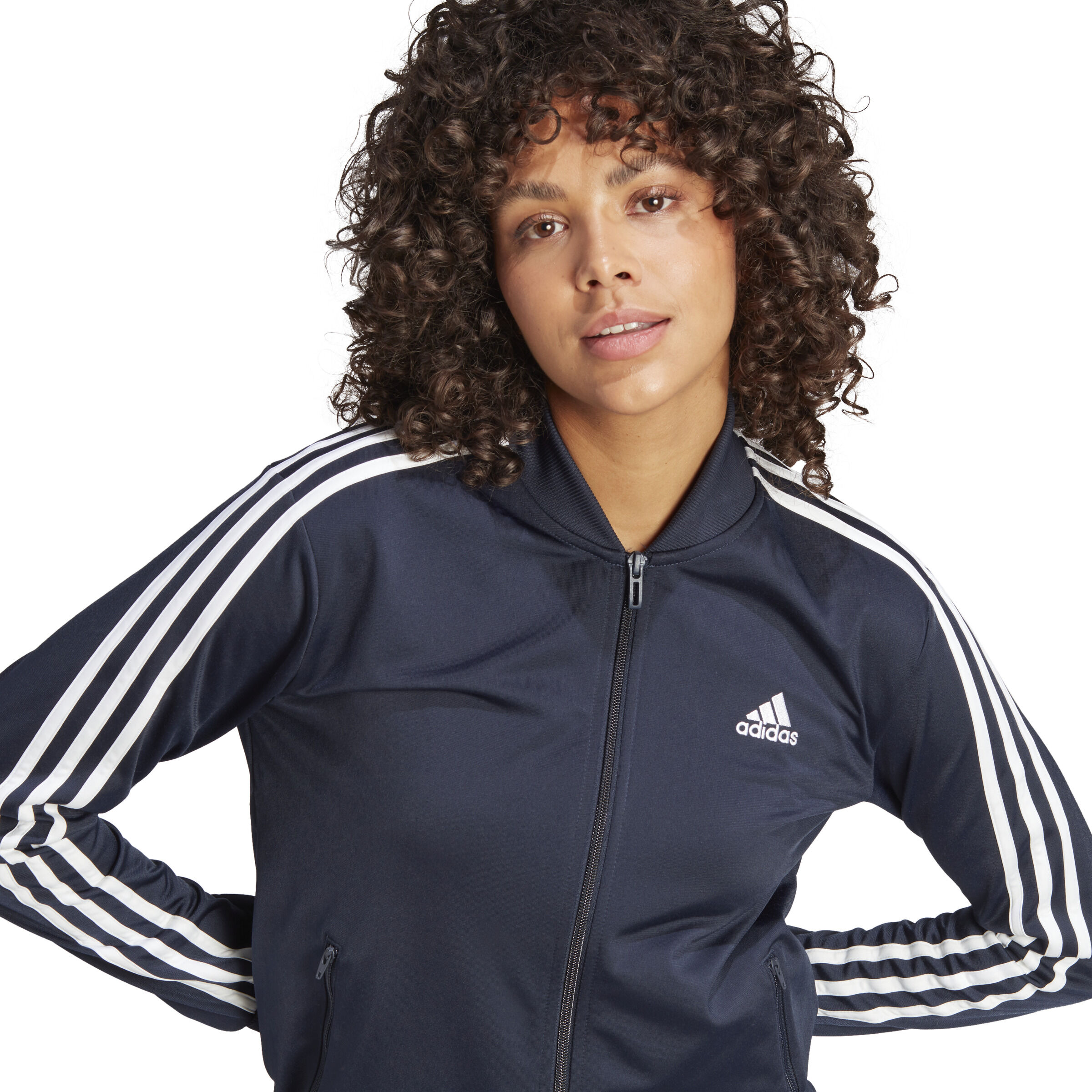 8 Stripes Trainingsanzug Damen - Dunkelblau, Weiß