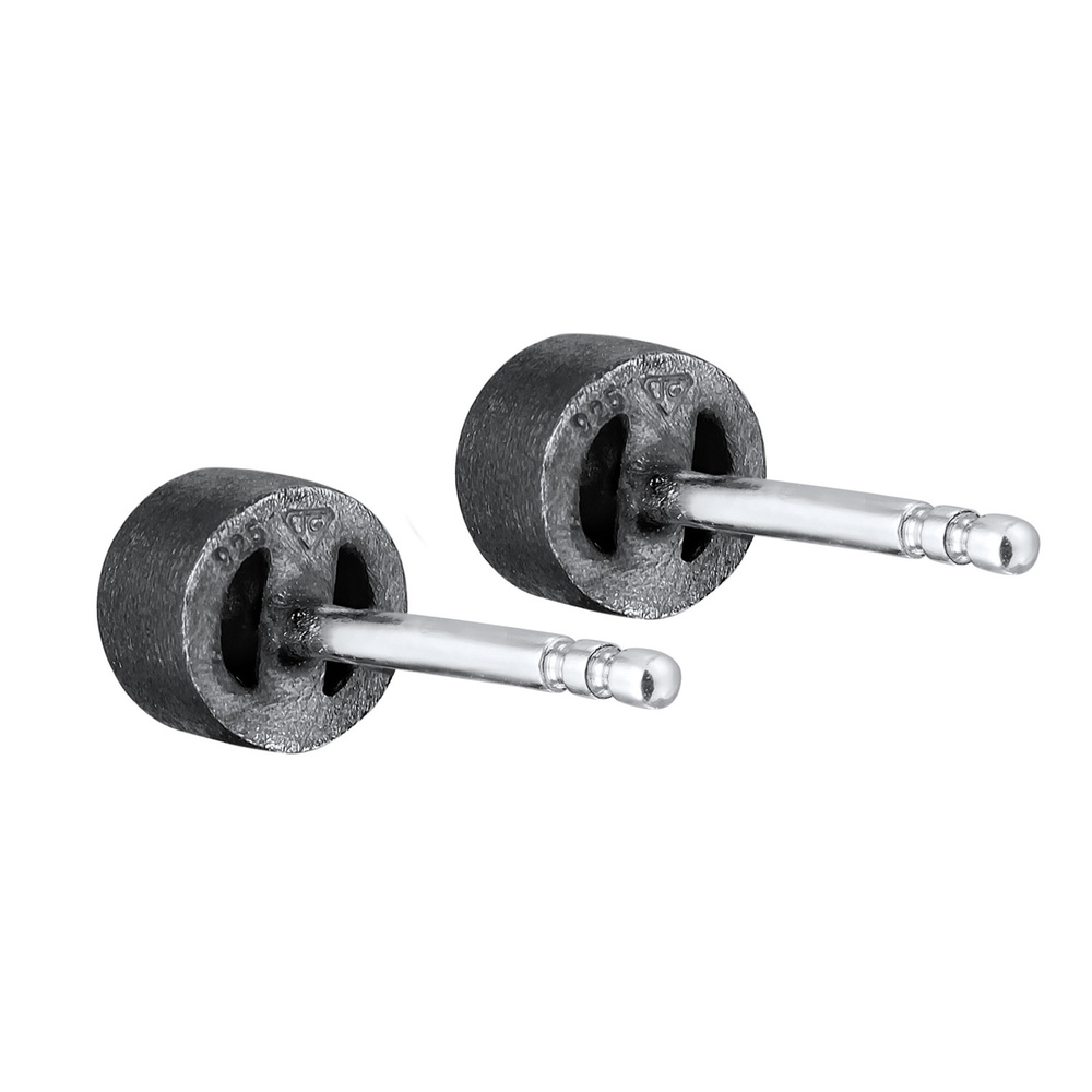 KUZZOI KUZZOI Boucles d'Oreilles Hommes clous d'oreilles ronds Modern Basique avec crist Boucles d'oreilles