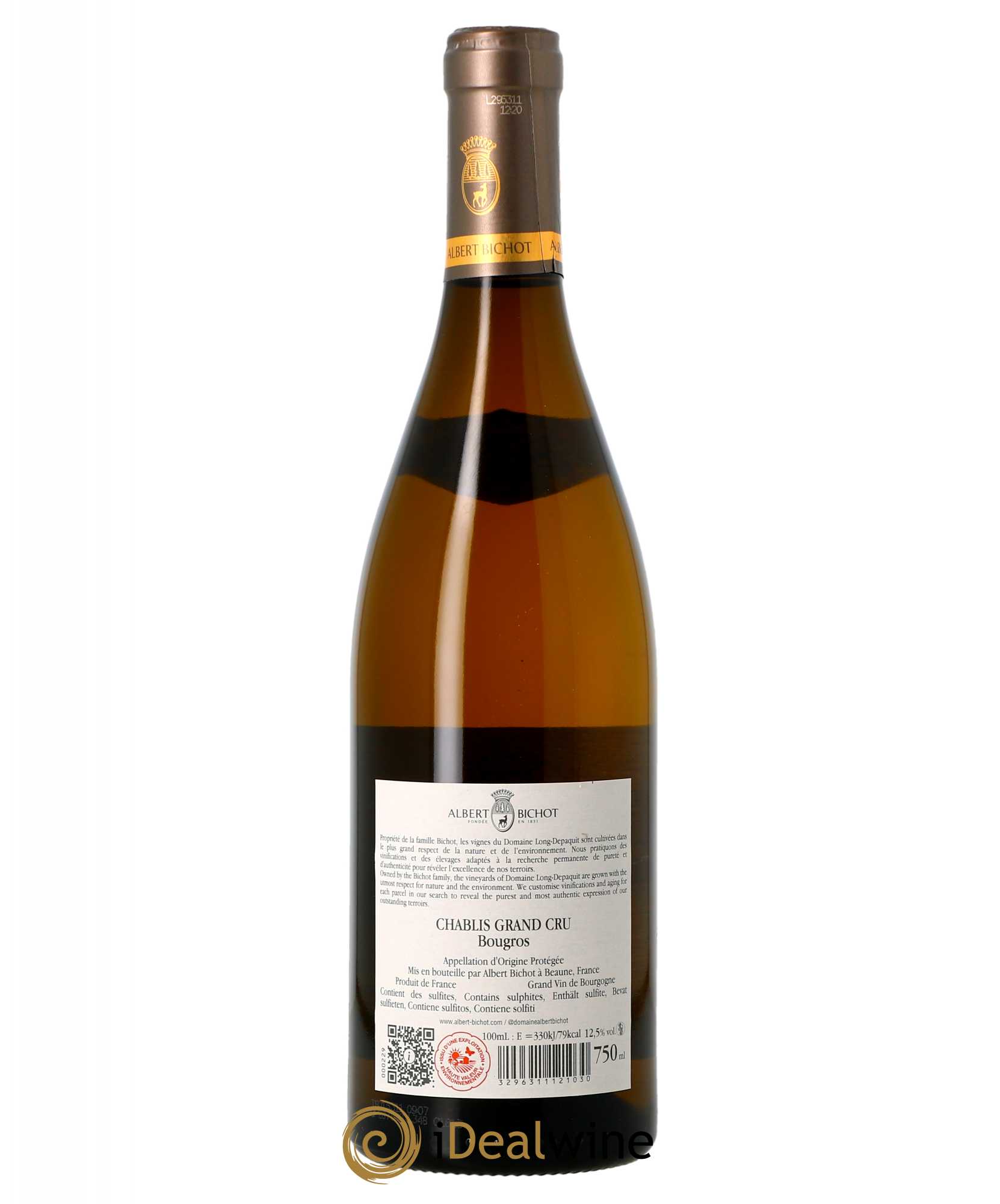 Chablis Grand Cru Bougros Long Depaquit - Albert Bichot (Domaine)  2021 - Lot de 1 Bouteille