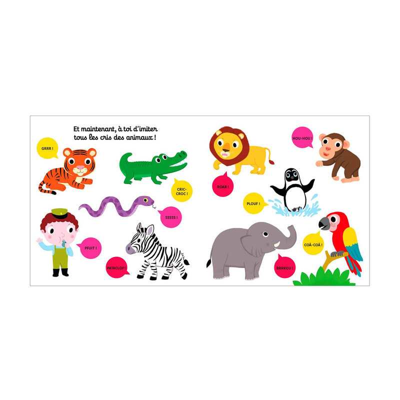 Livre Grrr ! Mon imagier sonore du zoo - Nathan Jeunesse