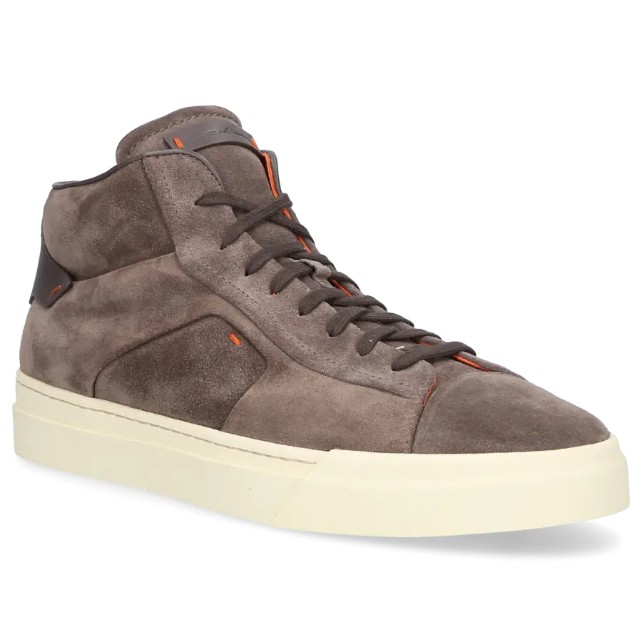 Santoni - Sneaker high 21555 Veloursleder - beige