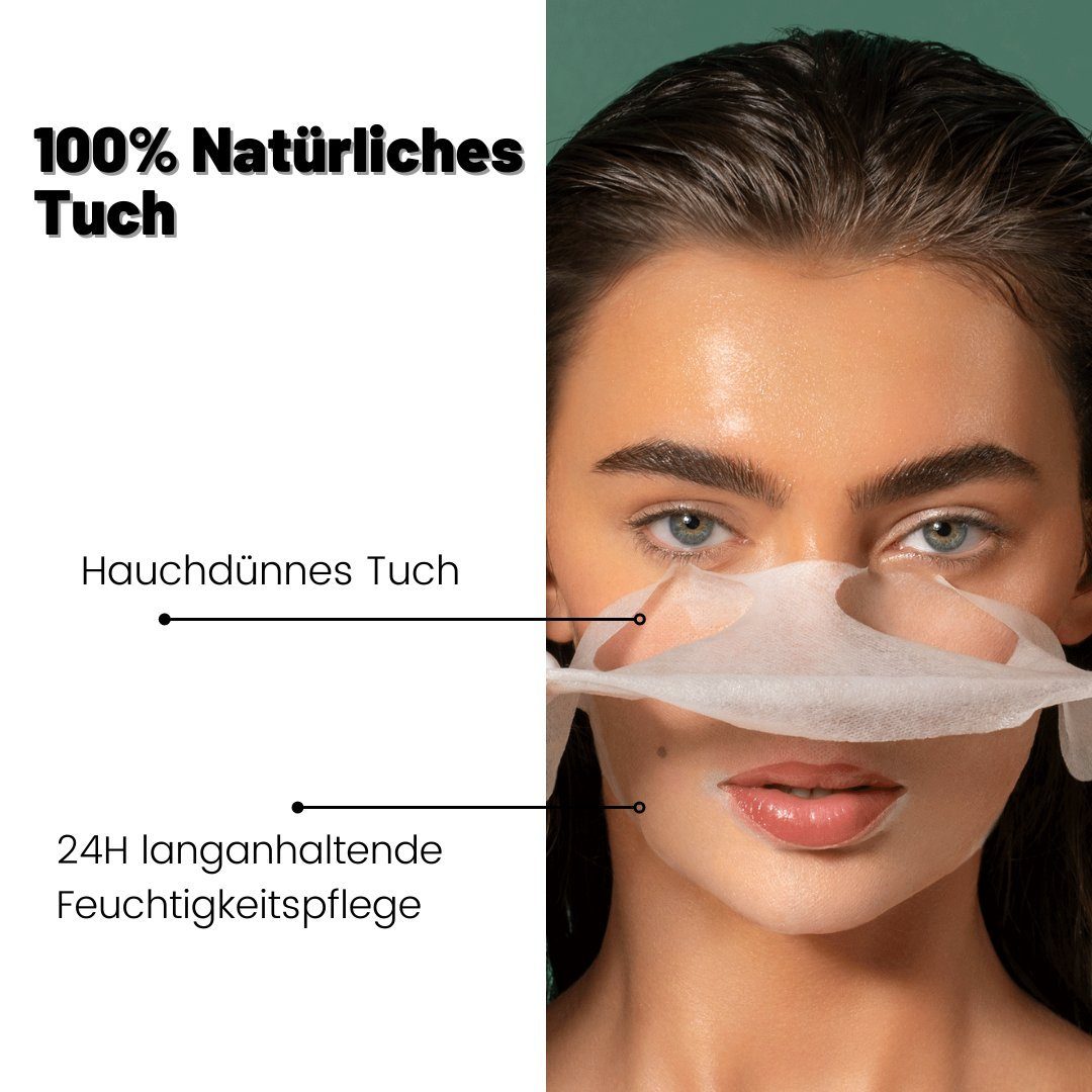 Sisters & Me Gesichtsmaske 5x Sisters & Me Granatapfel Tuchmasken Gesicht, Anti-Aging, 5-tlg.
