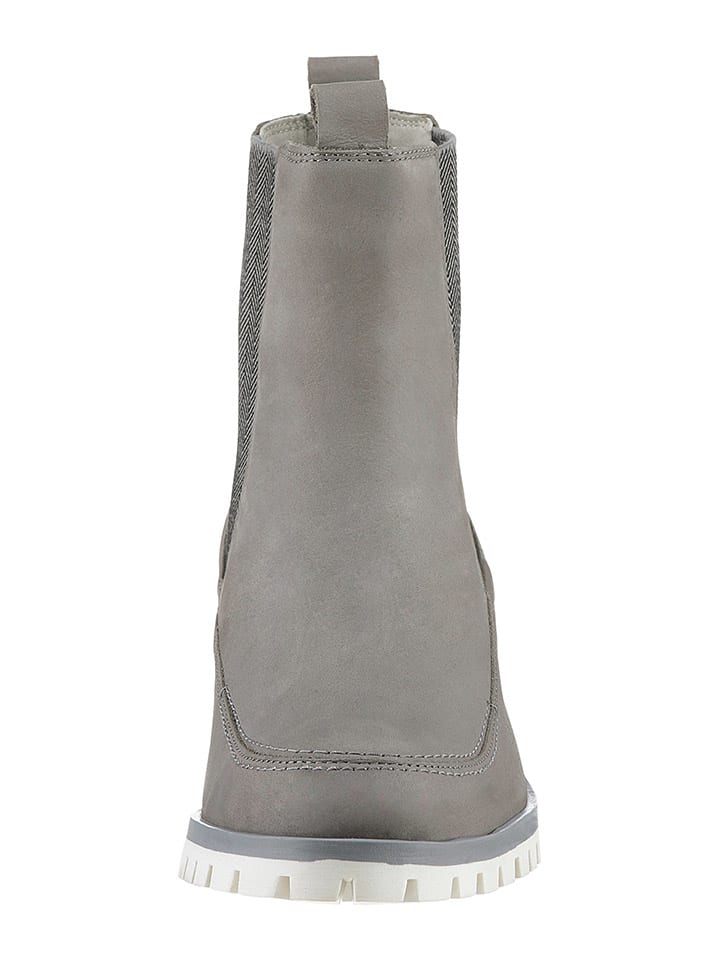 Heine Leder-Stiefeletten in Grau günstig kaufen
