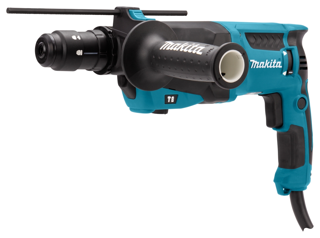 Макита HR2630TX12 комбиновани чекић 800w 2.4J + сет бушилица/длета од 17 делова + заменљива стезна глава