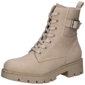 Via della Rosa Schnür Boots in beige