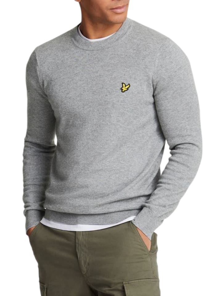 Lyle & Scott Strickpullover in Grau günstig kaufen