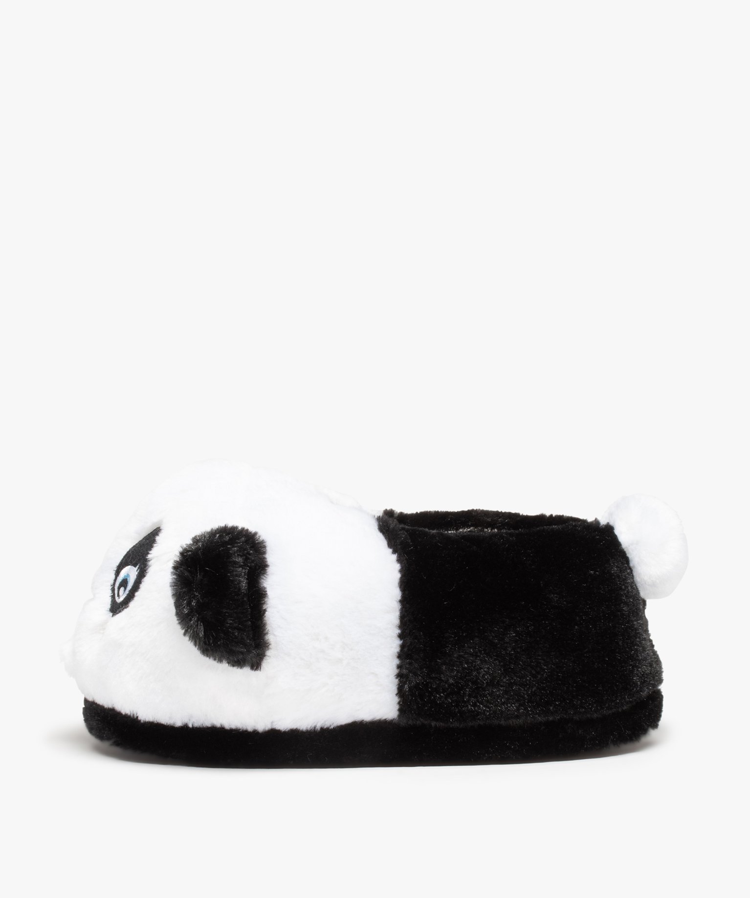 Chaussons fille 3D panda avec oreilles en relief blanc | GEMO