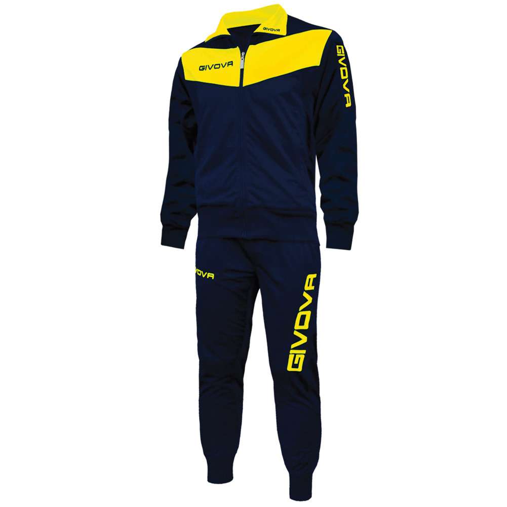 Givova Tuta Visa Trainingsanzug navy/gelb