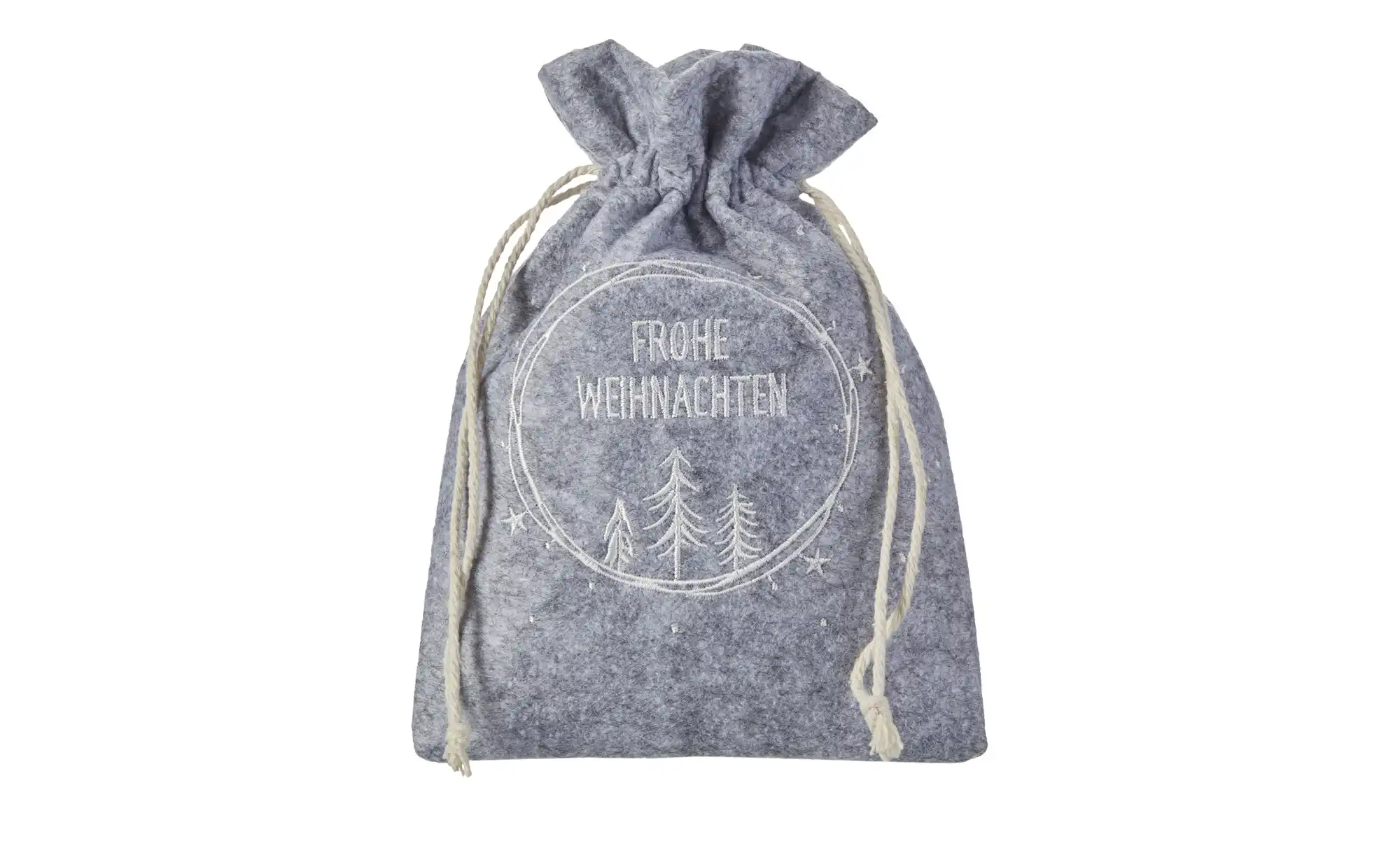 HOME STORY Geschenkbeutel Frohe Weihnachten, 2er Set