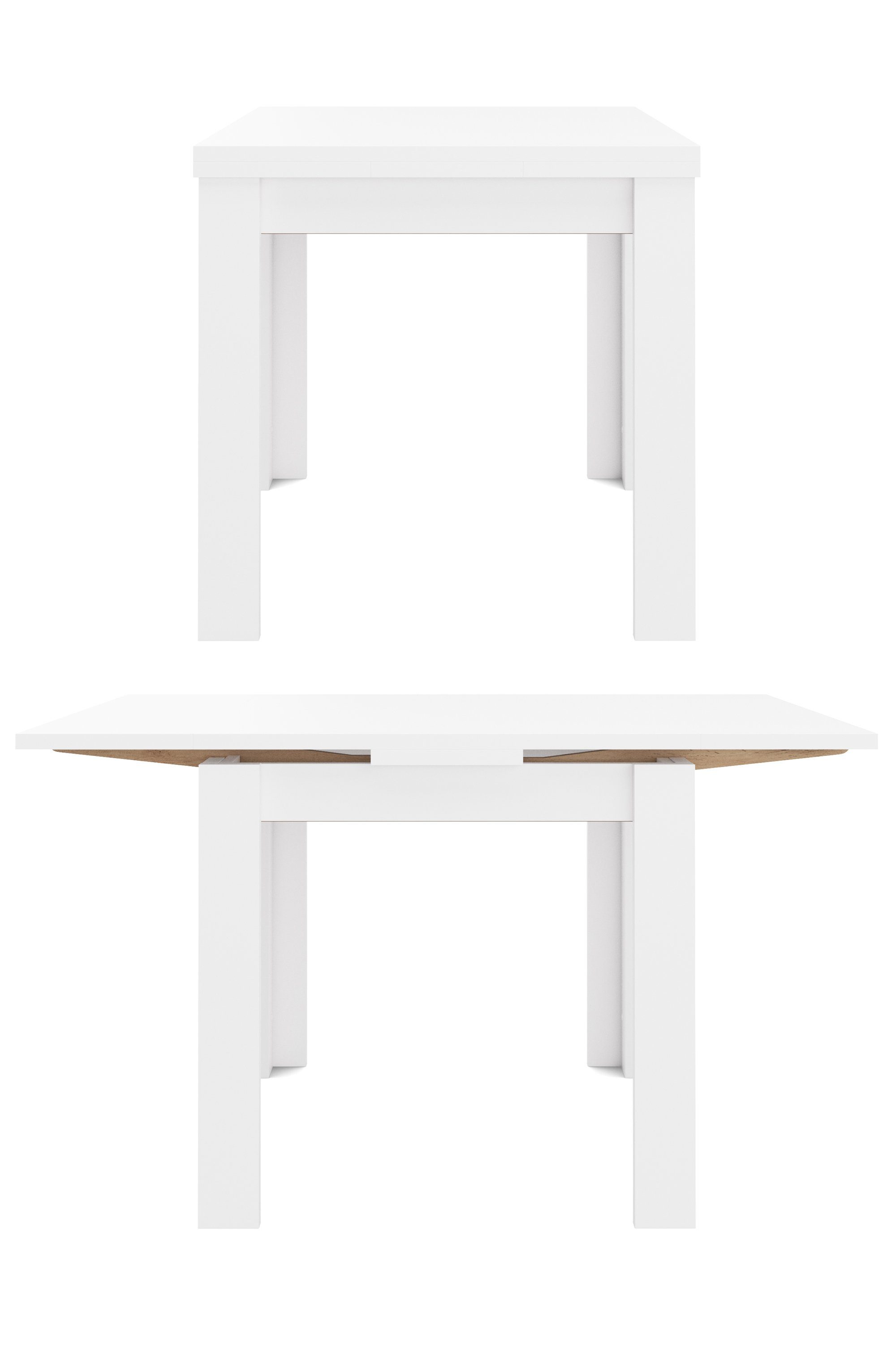Mäusbacher Esstisch Monti, 80 x 80 cm, ausziehbar auf 136 cm