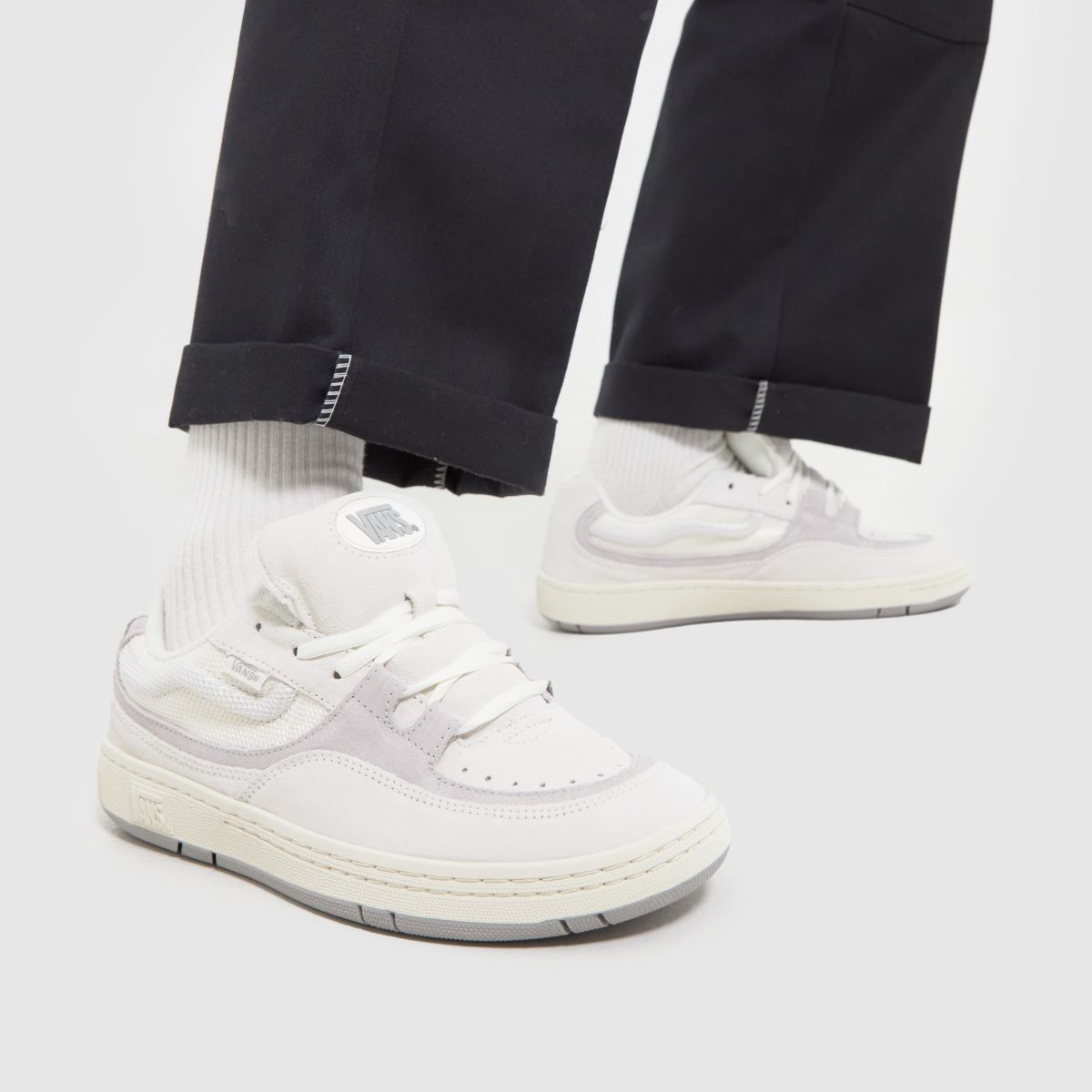 Vans – Speed ls – Vitt flerfärgade sneakers