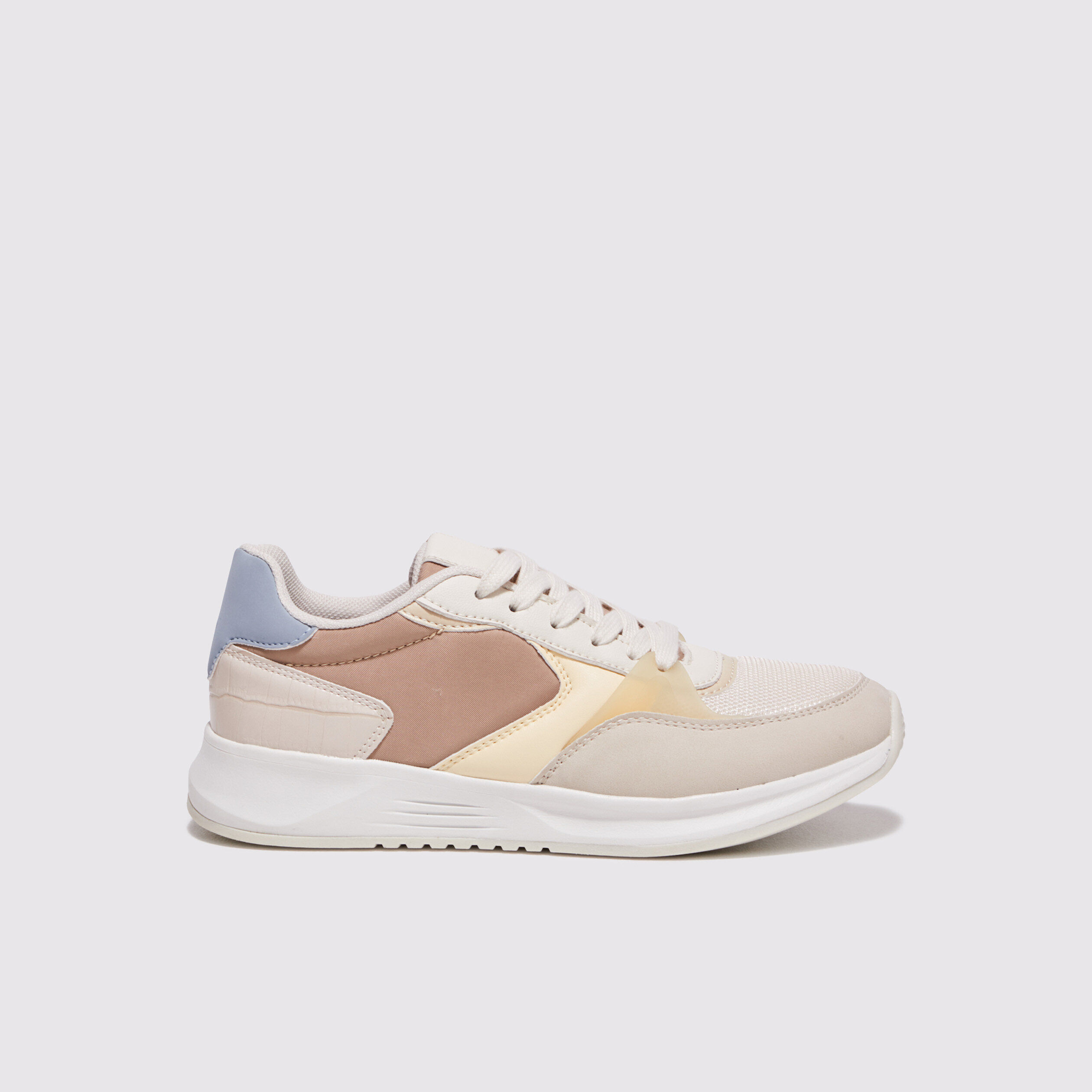 Baskets plates ecru femme | Cache Cache