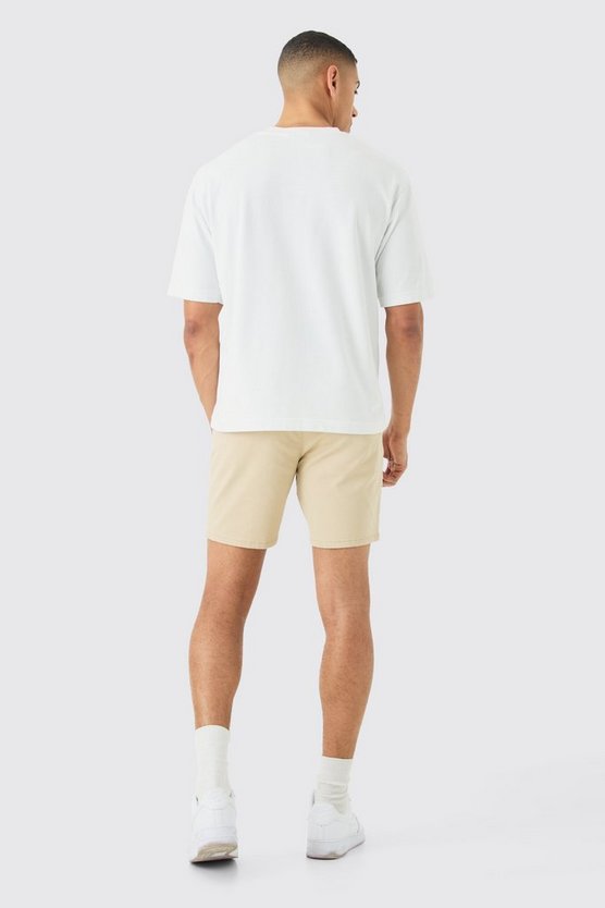 Skinny Chino-Shorts