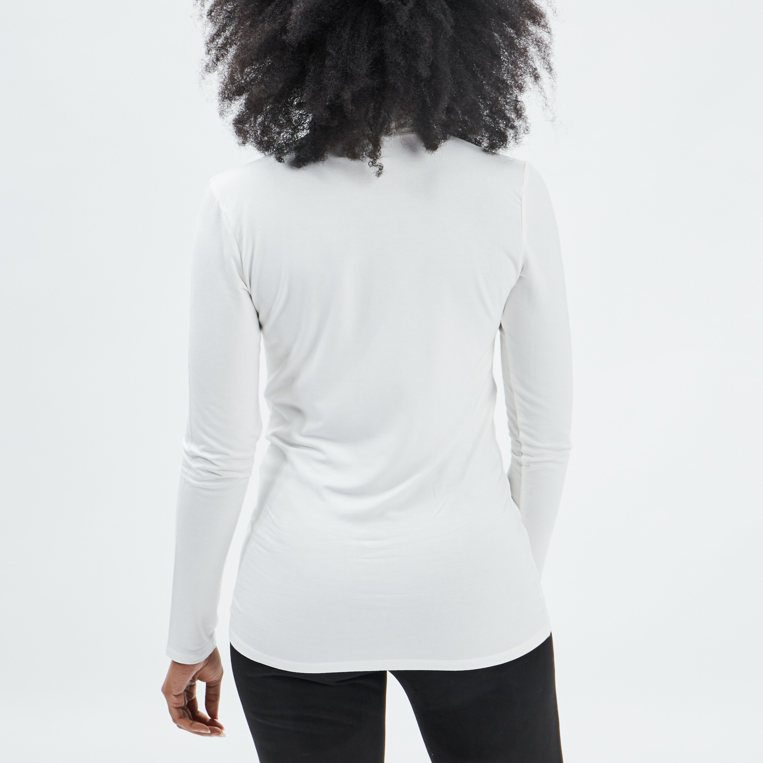 T-shirt manches longues ecru femme | La Halle