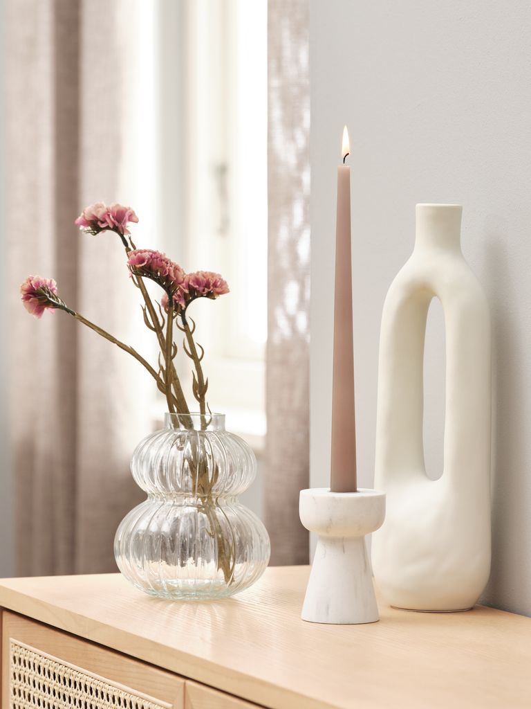 INGEMAR Vase INGEMAR B10xT8xH34cm weiß