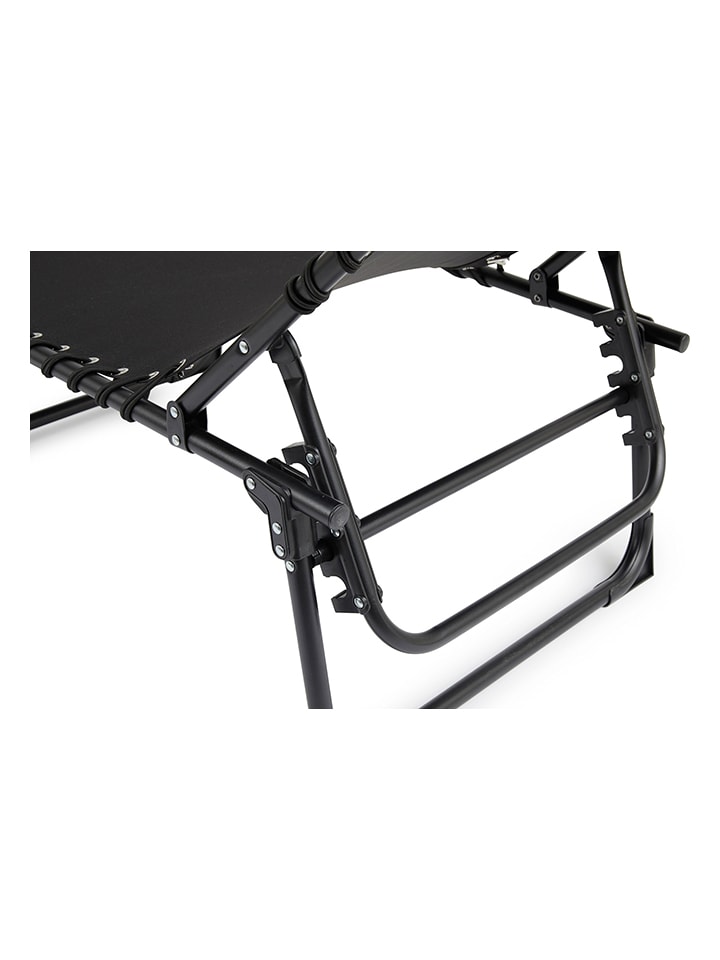 Lifa Living Gartenliege in Schwarz - (L)189 x (B)59 cm günstig kaufen onesize