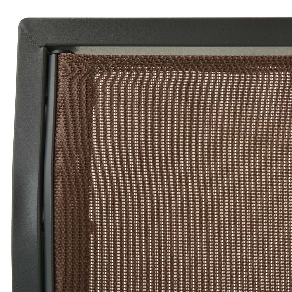 vidaXL Hollywoodschaukel Hollywoodschaukel mit Dach Kaffeebraun, 1 tlg.