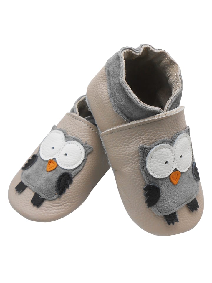 Yalion Leder-Krabbelschuhe 