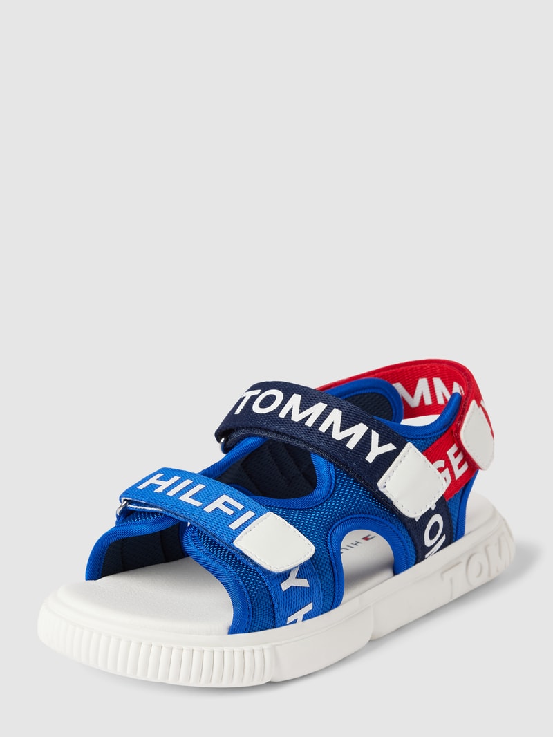 Sandalen mit Label-Details Modell 'SUNNY' in marineblau