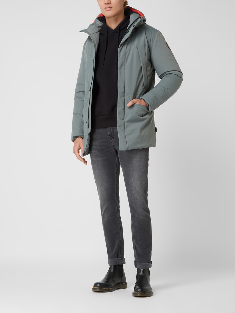 Parka mit Kapuze Modell 'Rankine2' in mittelgrau