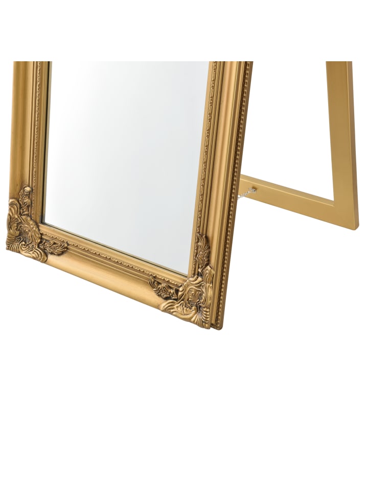 en.casa Standspiegel Arezzo in Gold (H)160cm (B)5cm (L)40cm günstig kaufen onesize